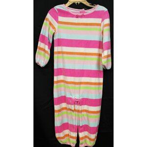 2008 Gymboree Sweet Tooth Sleeper sz 18-24 Months NWT Velour Bow Colorful Stripe